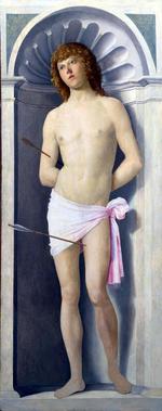 欧洲12-19世纪油画六_Giovanni Battista Cima da Conegliano - Saint Sebastian